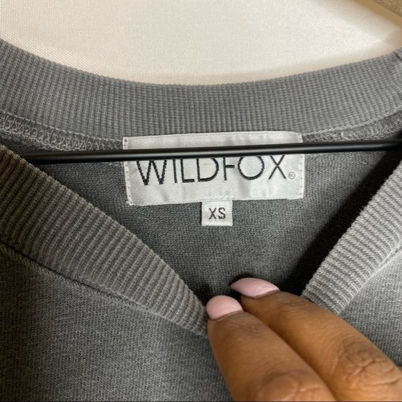 NWOT WILDFOX Easy Does It Sommers Gray Rainbow Crewneck Sweatshirt XS Small - Picture 10 of 11